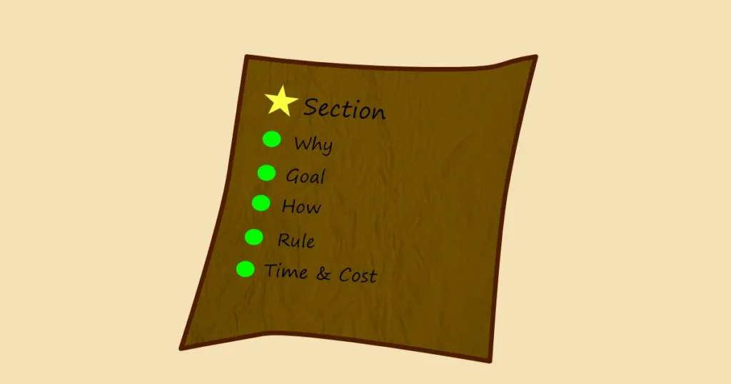 記事内のセクションタイトルを表現したイラストイメージ。