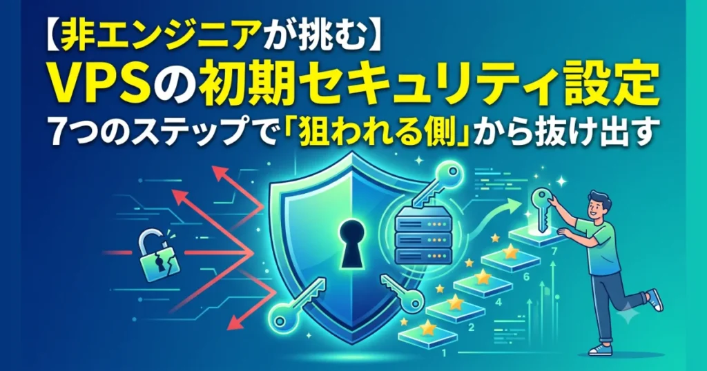 【非エンジニアが挑む】VPSの初期セキュリティ設定 7つのステップで「狙われる側」から抜け出す