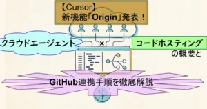 【Cursor】新機能「Origin」発表！クラウドエージェント・コードホスティングの概要とGitHub連携手順を徹底解説
